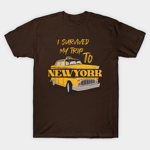 I Survived My Trip To Newyork T-Shirt by Magitasy